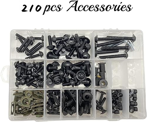 LK LEAPING KNIGHT 210PCS Motorcycle Fairing Bolt Kit 1