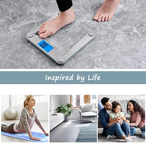 Vitafit Digital Weight Scale with Blue LCD 400lb Easy to Use