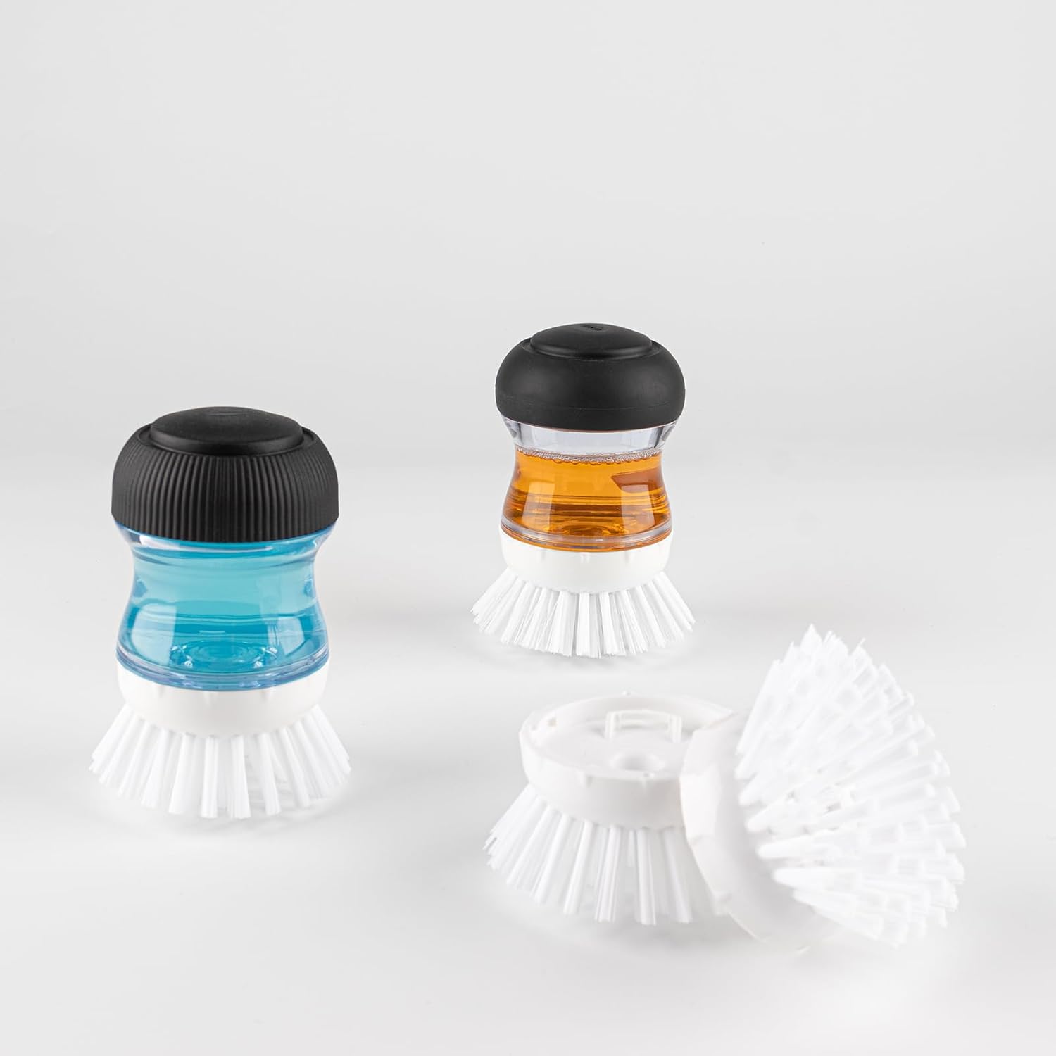 OYV Dish Scrub Brush with Soap Dispenser 1 Piece Kitchen Brush