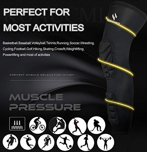HOPEFORTH Knee Calf Padded 2 Pack Compression Leg Sleeve