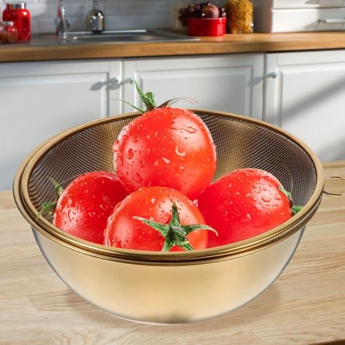 304 Stainless Steel Colander with Mixing Bowls Set