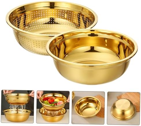 VOSAREA Stainless Steel Colander with Bowl