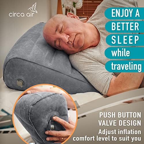 Circa Air Inflatable Wedge Pillow for Travel and Sleep Support 1