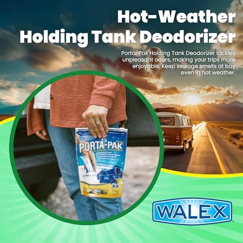 Walex Porta-Pak Black Tank Deodorizer 10-Pack