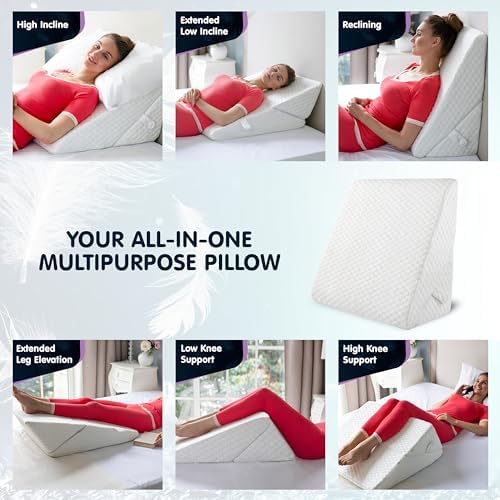 Bekweim Adjustable 7-In-1 Bed Wedge Pillow
