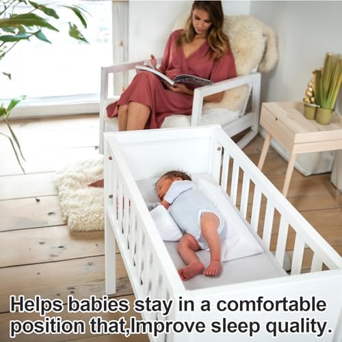 ParkistStar Wedge Pillow for Newborns Adjustable 45-Degree Support