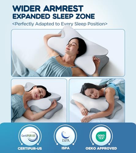 Cozyplayer Contour Neck Support Pillow with Cooling Technology