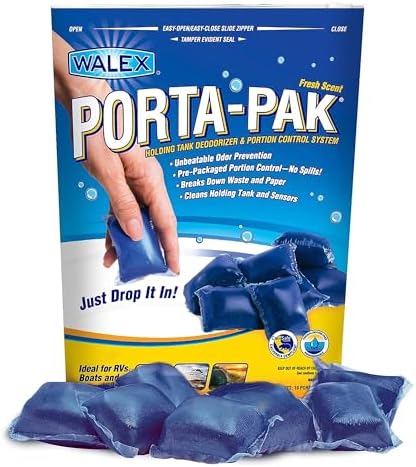 Walex Porta-Pak Black Tank Deodorizer 10-Pack