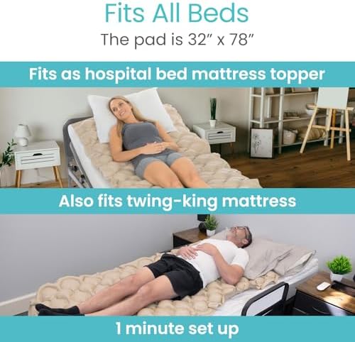 Vive Alternating Air Pressure Mattress Pad Replacement