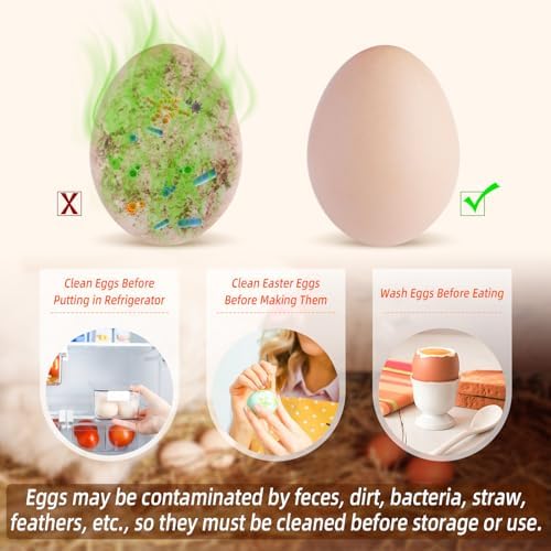 Tizuxa Creative Chicken Egg Cleaner Brush - White