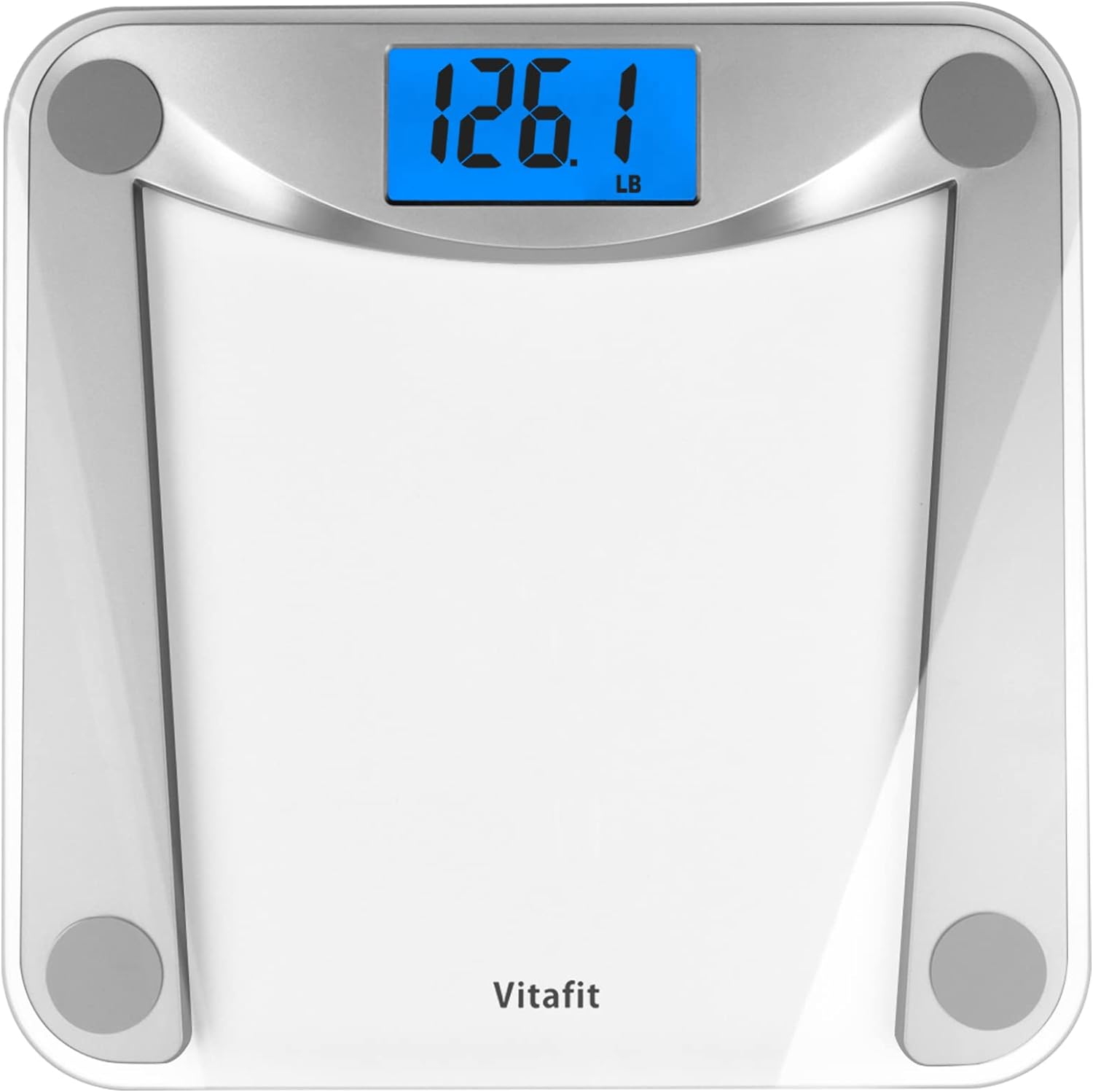 Vitafit Digital Weight Scale with Blue LCD 400lb Easy to Use