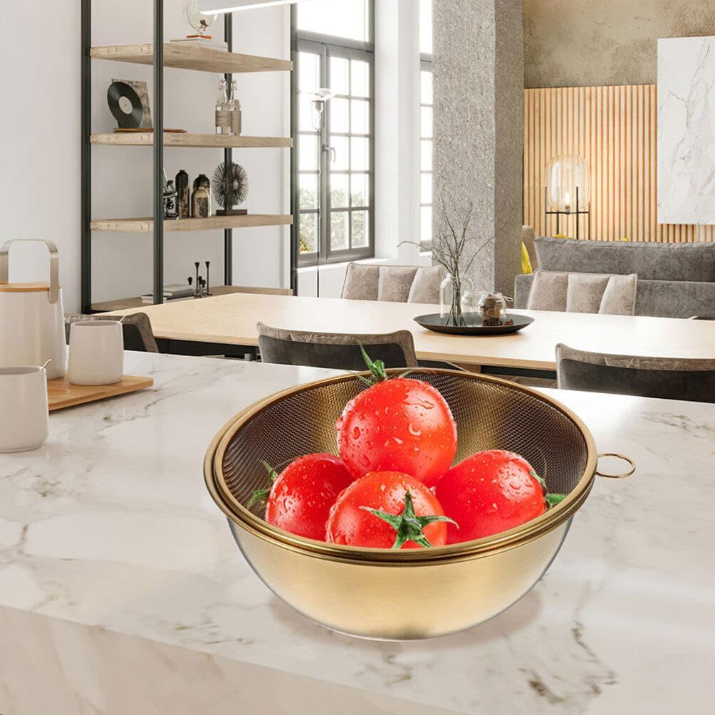 304 Stainless Steel Colander with Mixing Bowls Set