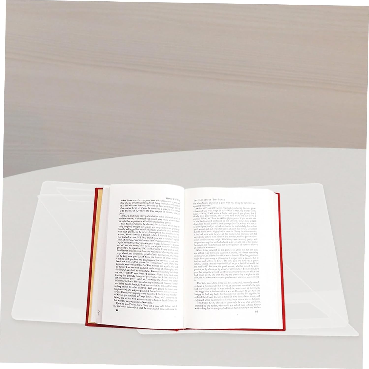 VILLFUL Clear Acrylic Cookbook Stand for Kitchen