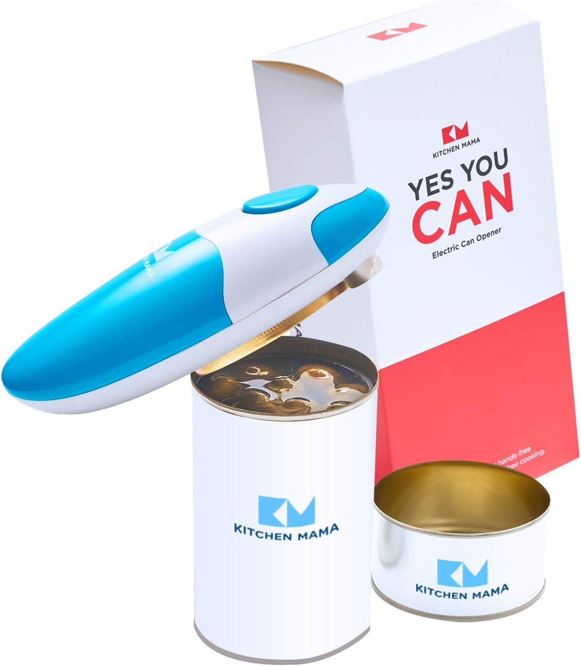 Kitchen Mama Auto Electric Can Opener - Battery Operated Hands Free Smooth Edge