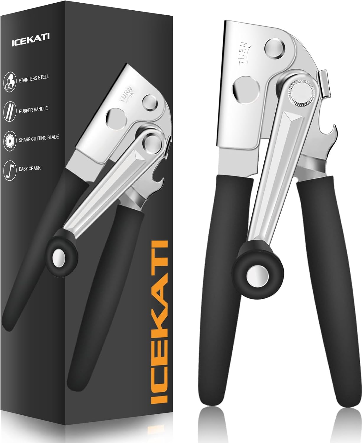 ICEKATI Manual Can Opener Heavy Duty with Magnet