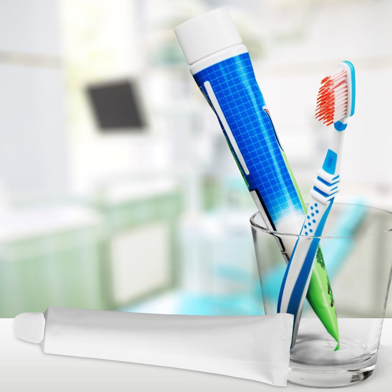 OATIPHO 4Pcs Toothpaste Squeezers with Color Caps