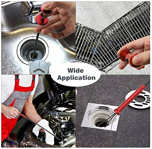 Housolution Grabber Tool with LED Lights Red