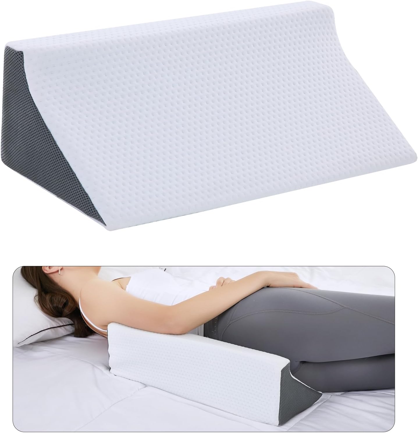 Touchutopia Wedge Pillow for Side Sleepers