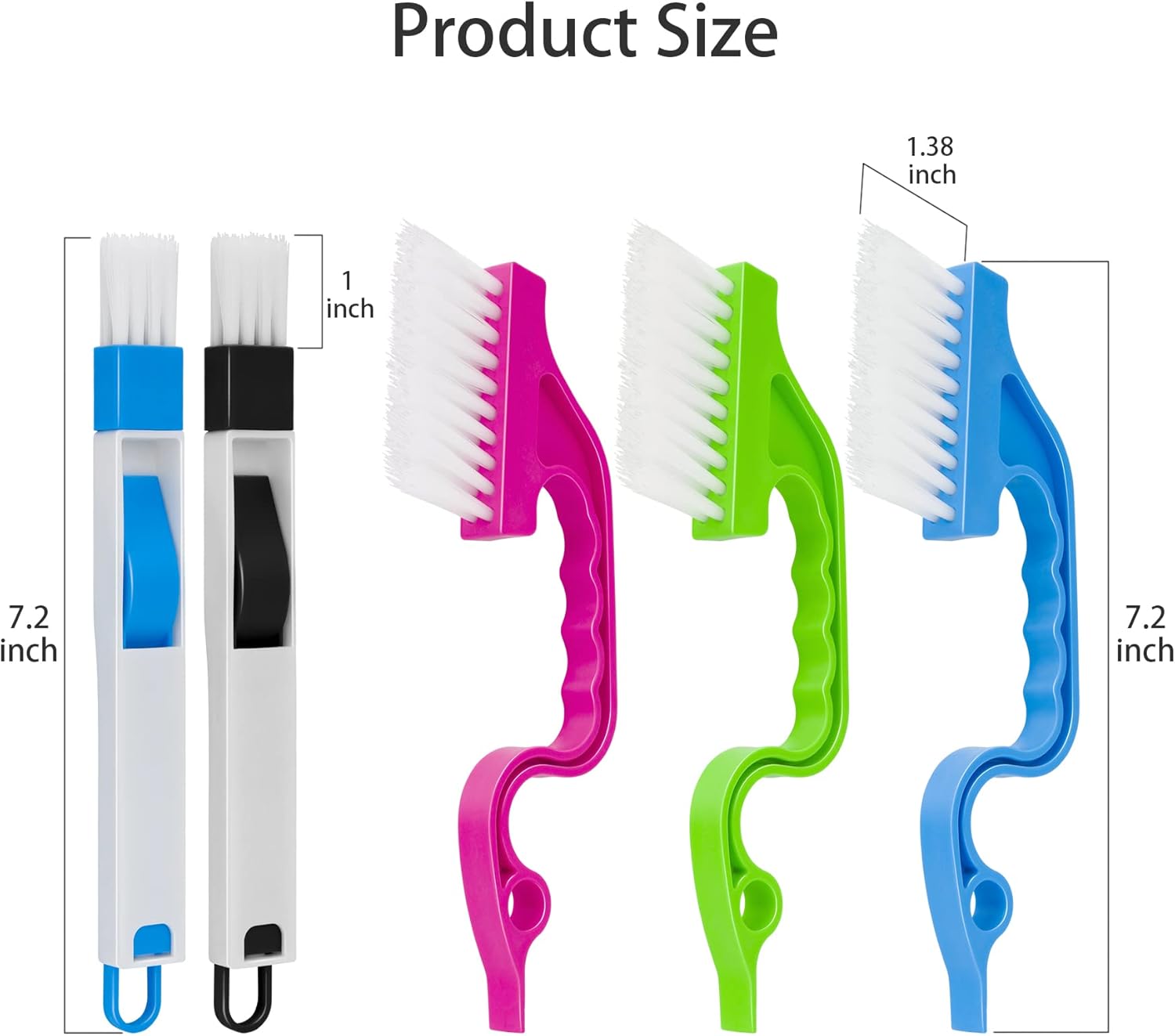 Aivwis Crevice Cleaning Brush for Windows Tracks and Gaps
