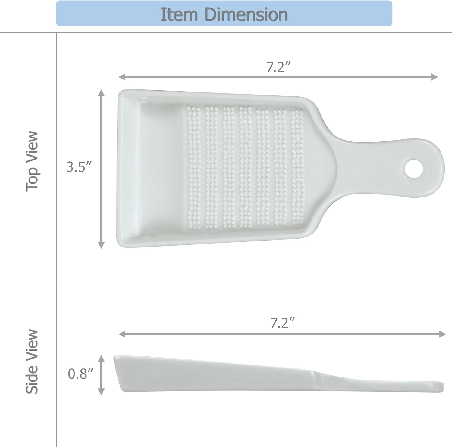 EIKS Spade-shaped Ceramic Grater Set 1