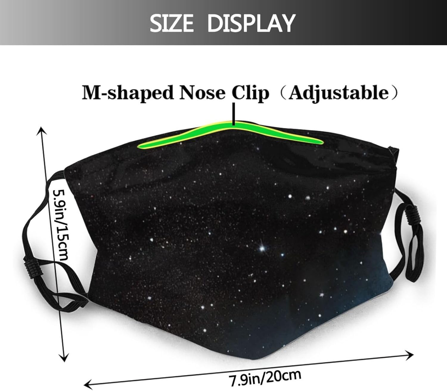 Unisex Reusable Cloth Face Mask with Adjustable Ear Strap