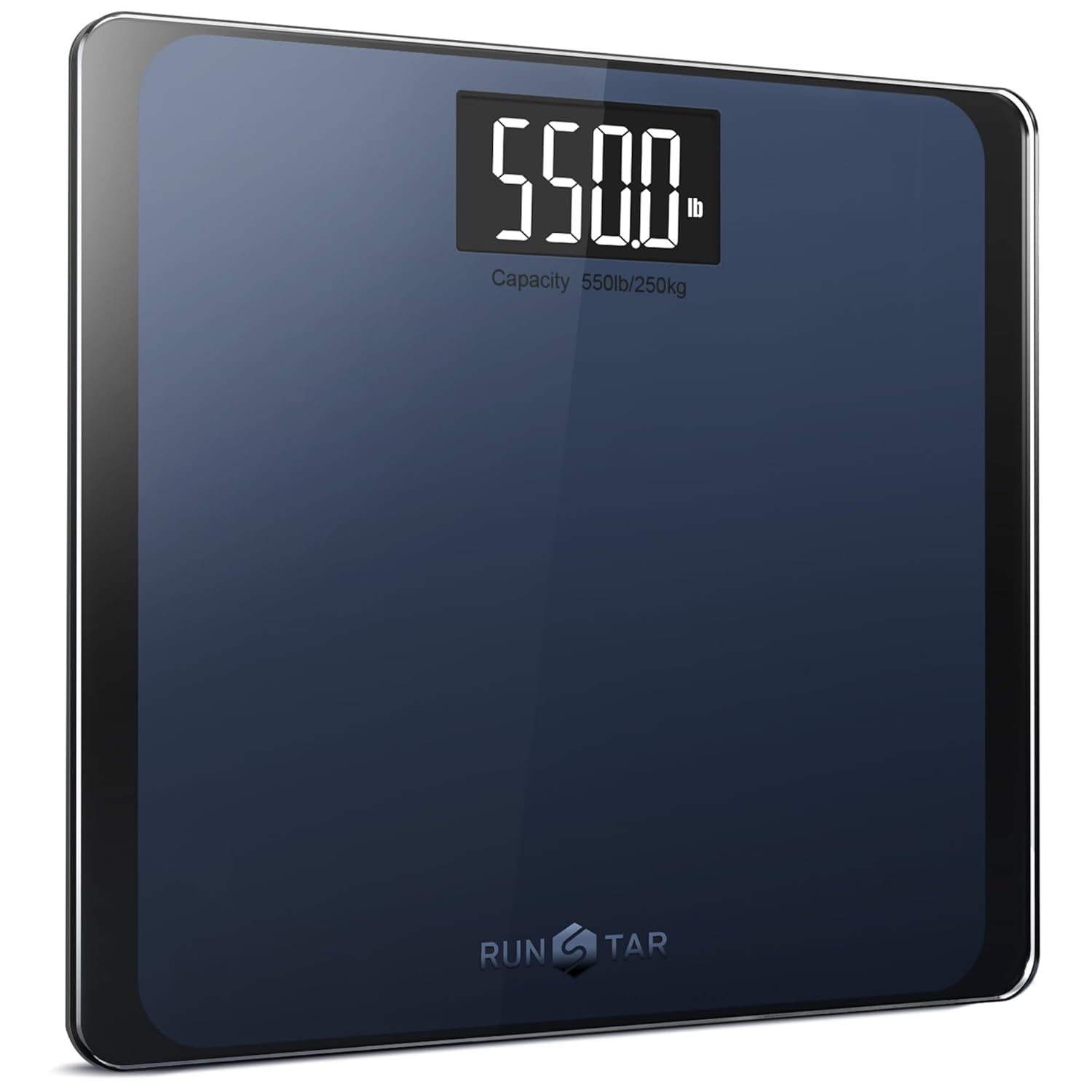RunStar 550lb Digital Bathroom Scale with Large LCD and Ultra-Wide Platform