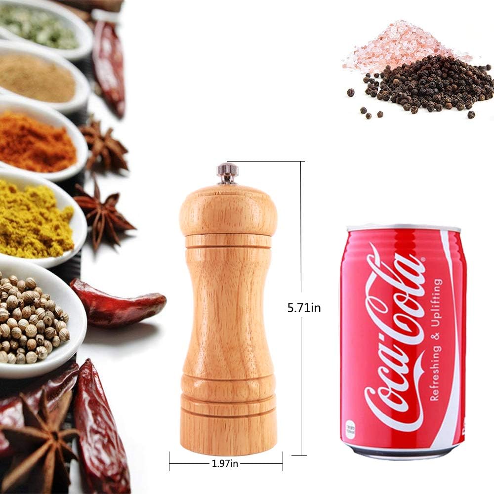Ouktor Wooden Salt and Pepper Mill Set