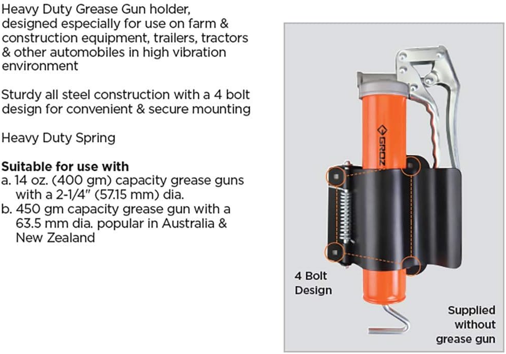 PROLUBE Heavy Duty Grease Gun Holder 4-Bolt