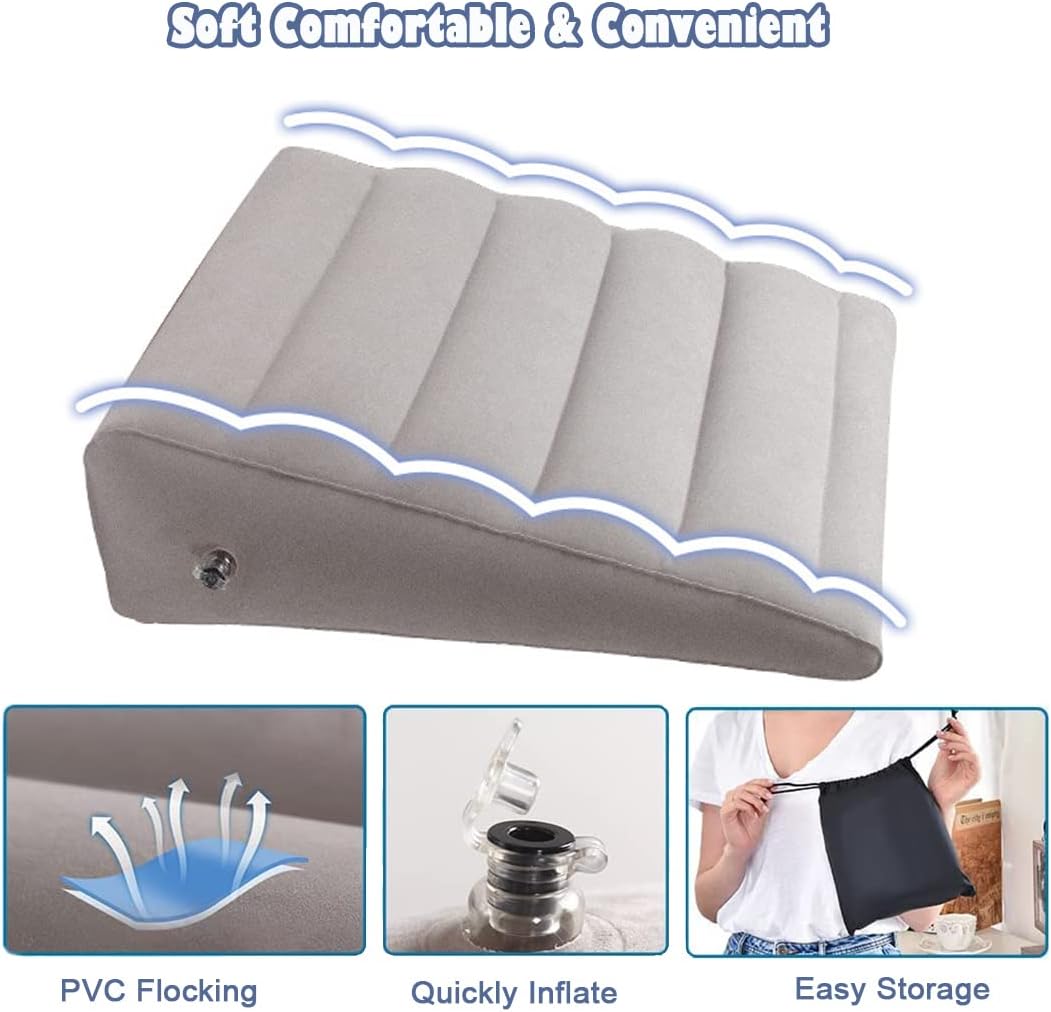 VOPHIA Inflatable Wedge Pillow - Grey
