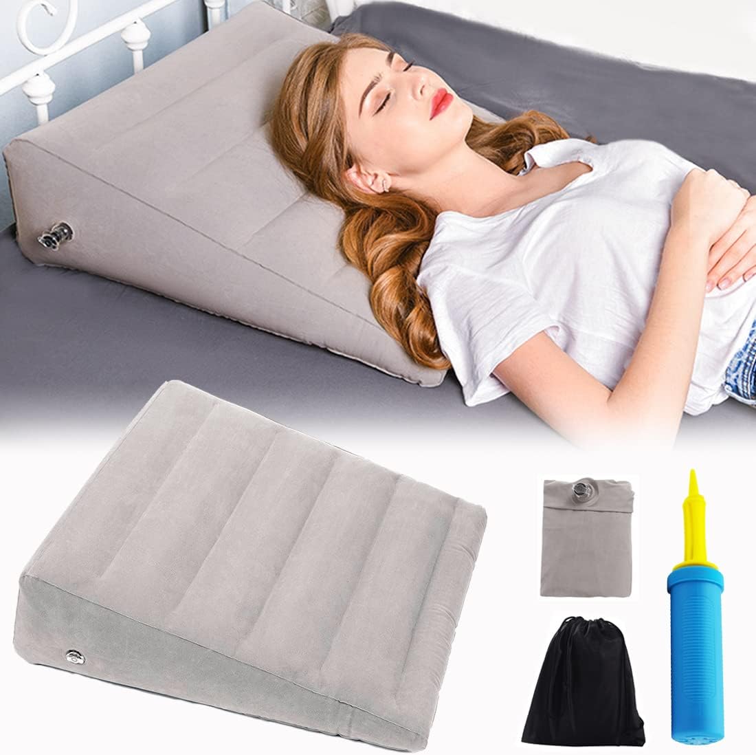 VOPHIA Inflatable Wedge Pillow - Grey
