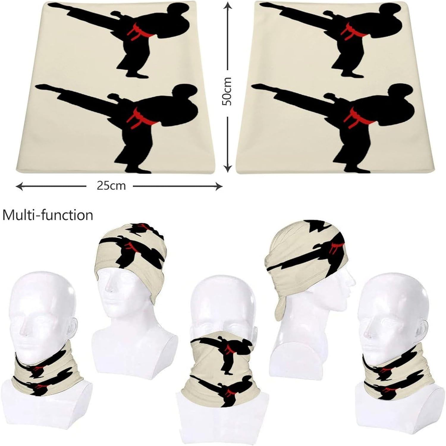 Karate Boy Changeable Belt Color Face Mask
