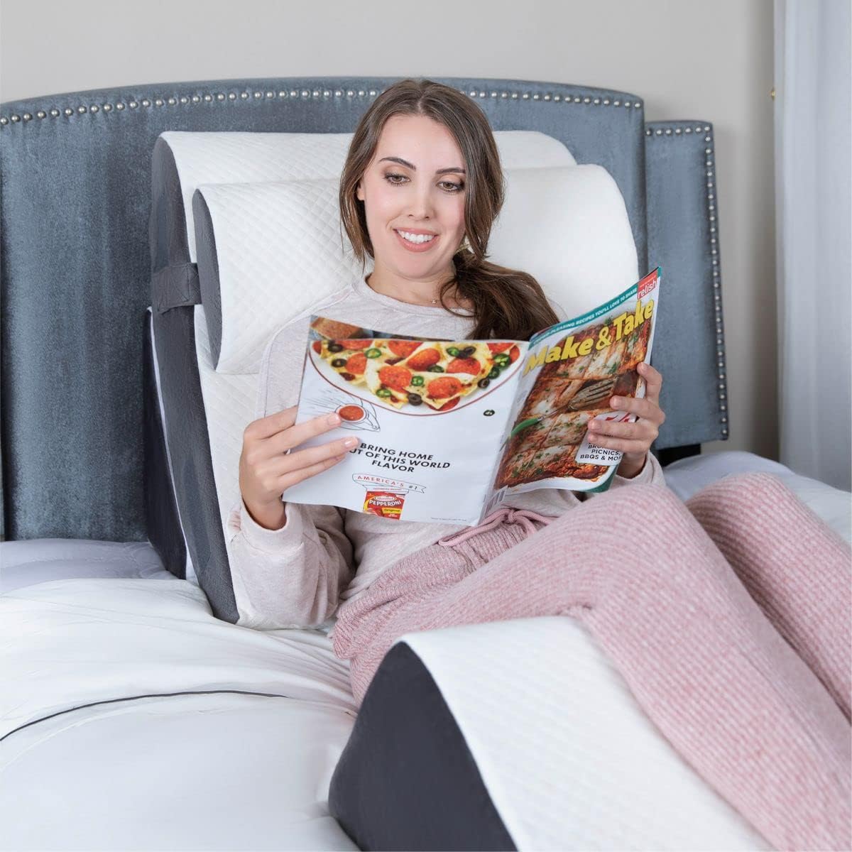 Klbs Bed Wedge Pillow Set 4 Piece Comfort Style