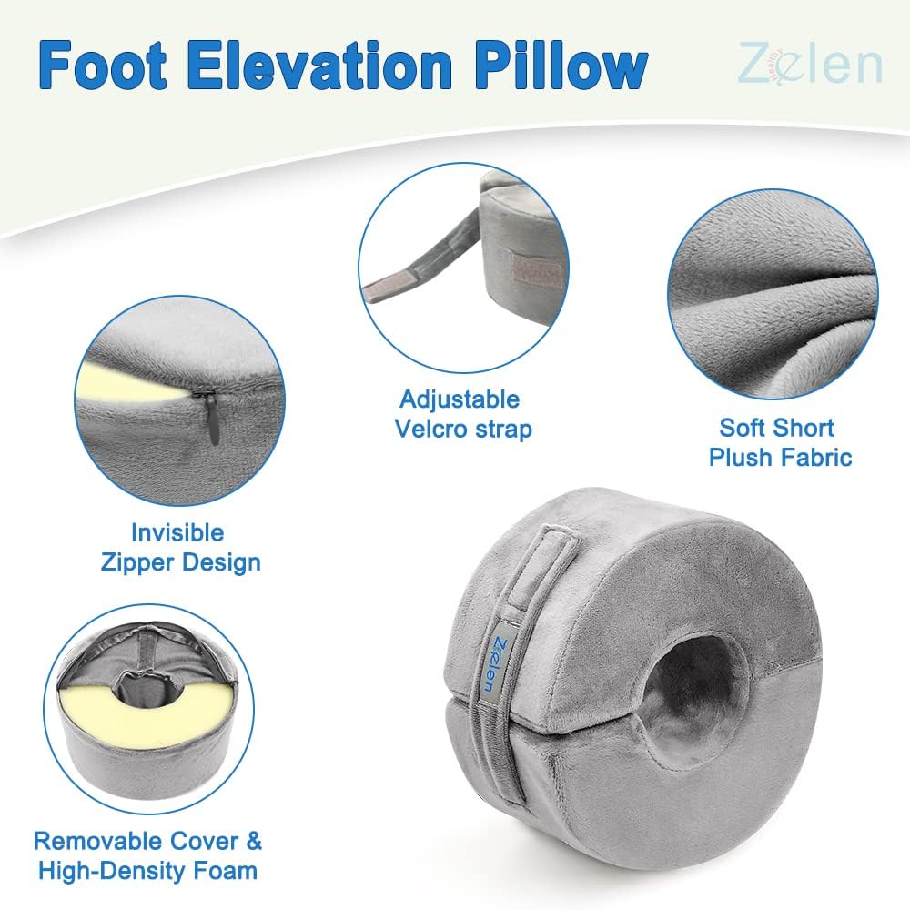 Zelen Foot Support Pillow for Ankle and Heel Relief