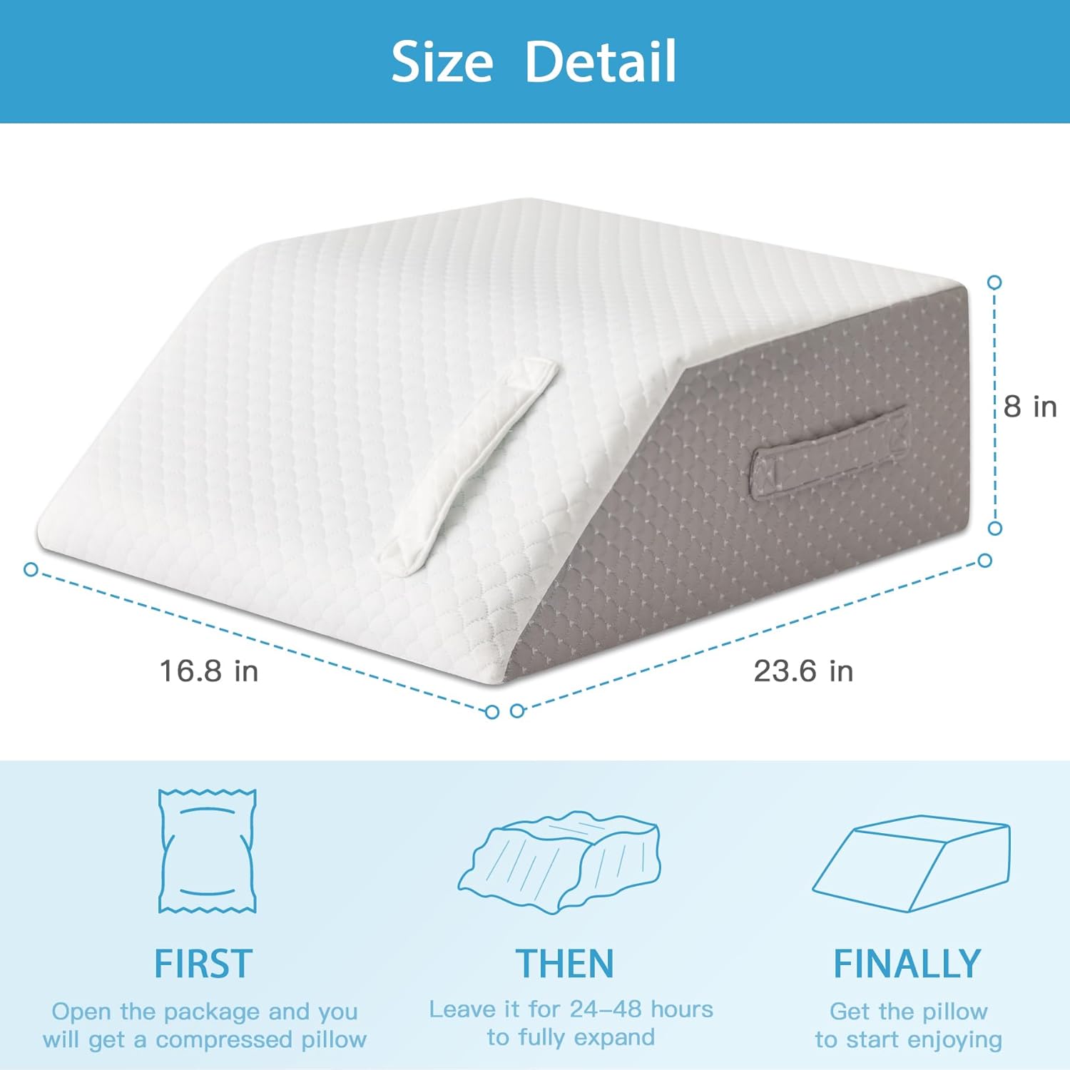 MEGCXIT Leg Elevating Pillow for Swelling Relief and Blood Circulation