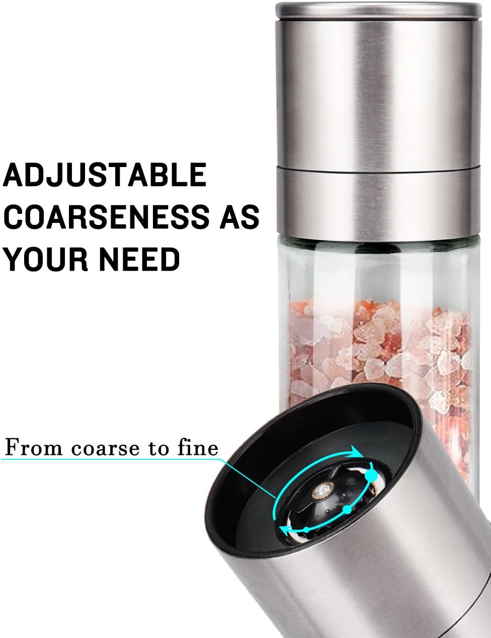 Gulex Salt Grinder Pepper Mill Adjustable Coarseness 1