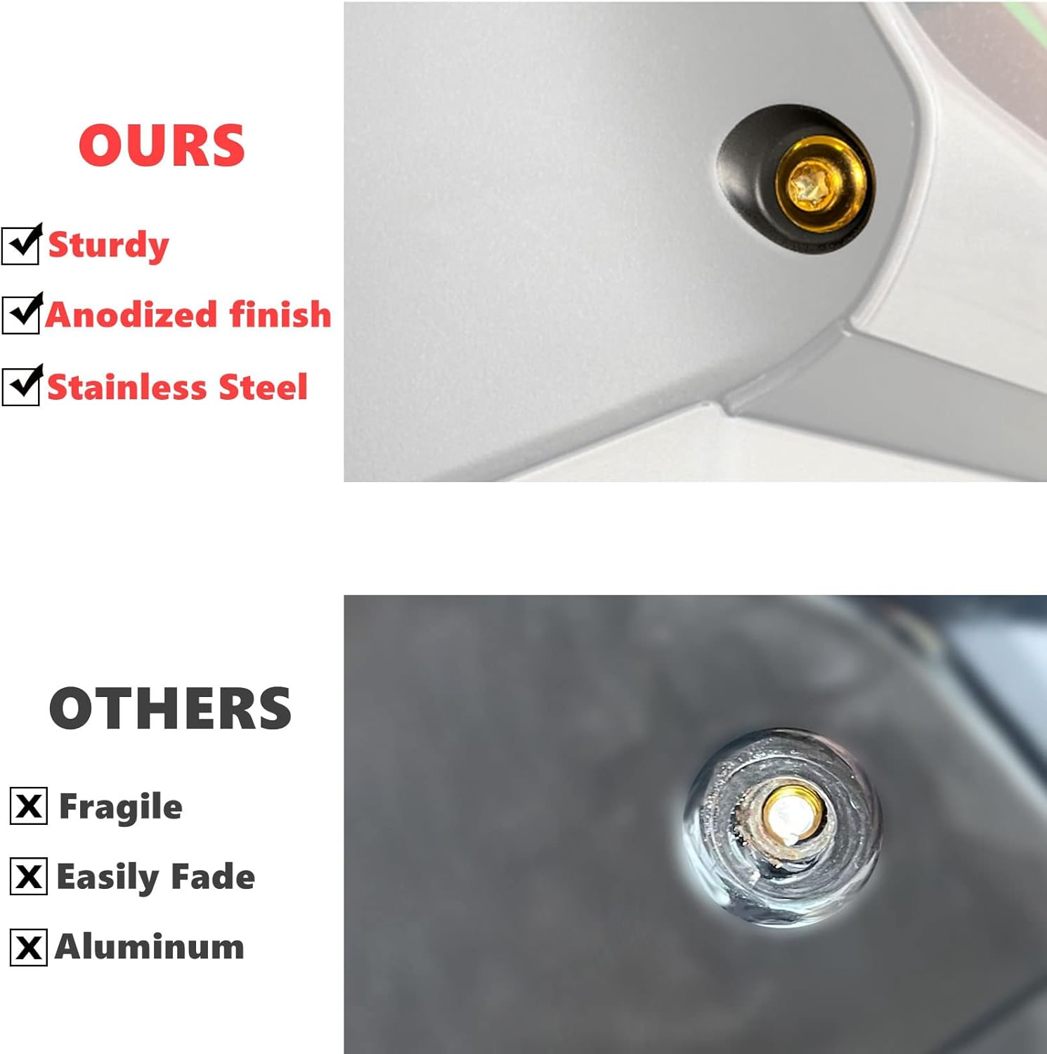 KKZOL Motorcycle Fairing Bolt Kit 210Pcs Stainless Steel