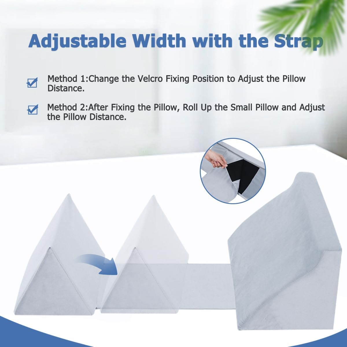 Fanwer Wedge Pillow for Side Sleepers and Post Surgery Support