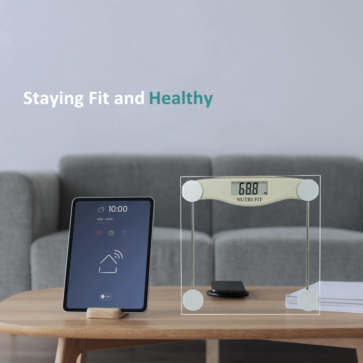 NUTRI FIT Digital Bathroom Scale for Weight Loss
