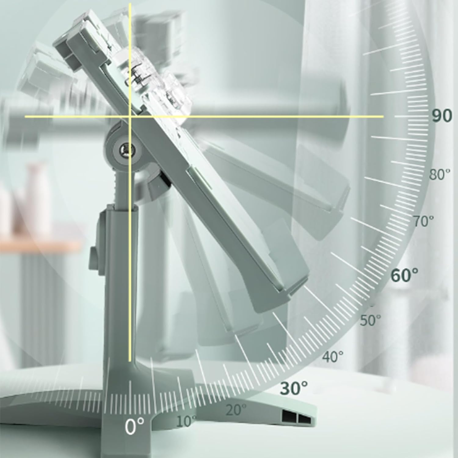 Folding Bookstand with Height and Angle Adjustments for Reading and Cooking
