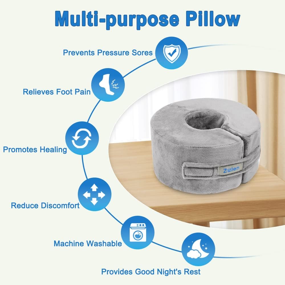 Zelen Foot Support Pillow for Ankle and Heel Relief