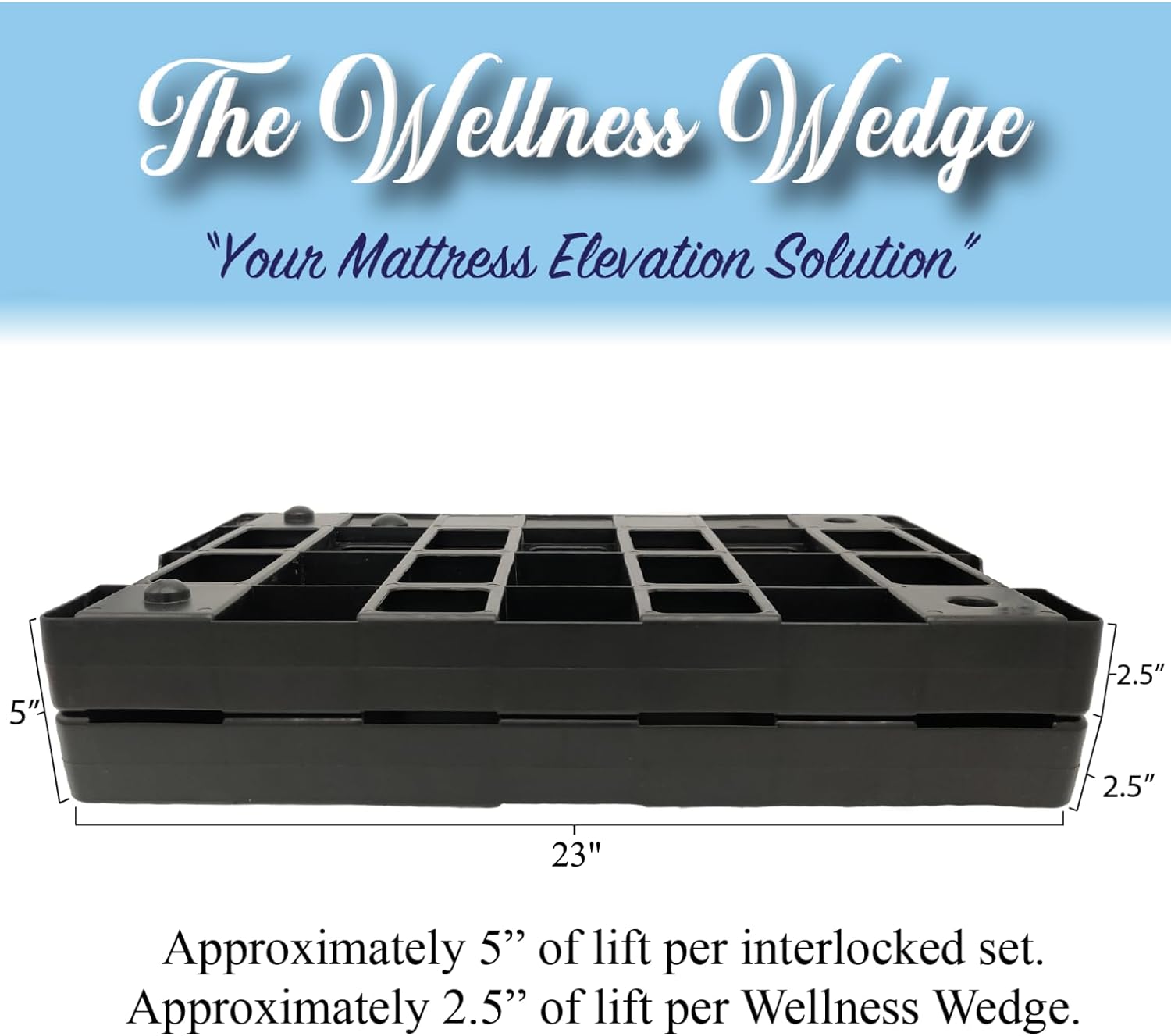 Wellness Wedge Two Pack Bed Wedge for Acid Reflux Relief