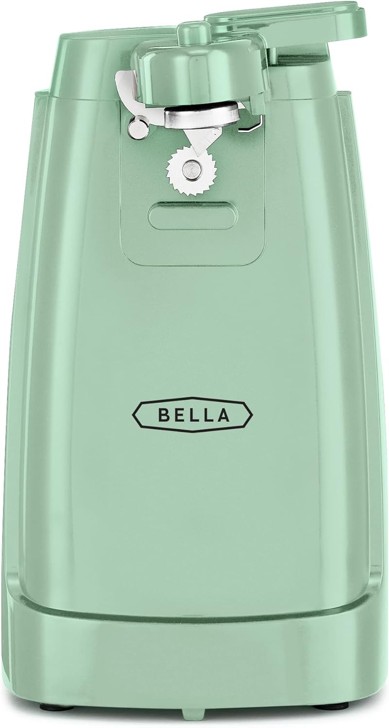 BELLA Electric Can Opener with Knife Sharpener and Jar Opener