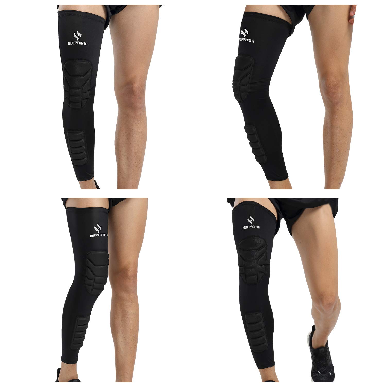 HOPEFORTH Knee Calf Padded 2 Pack Compression Sleeve