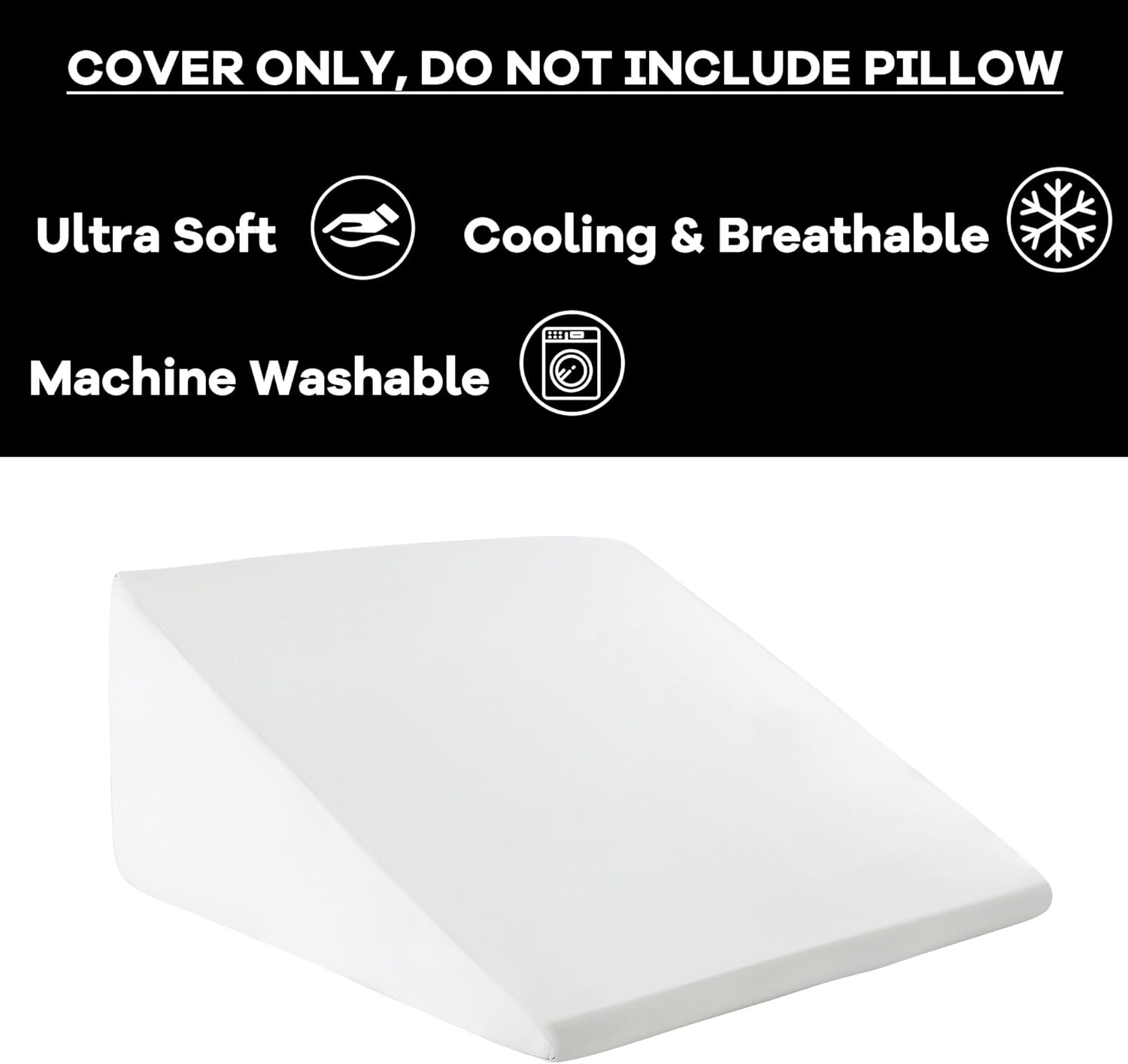 HOMBYS Cooling Wedge Pillow Cover Q-max 04 Cool Sleep Pillowcase