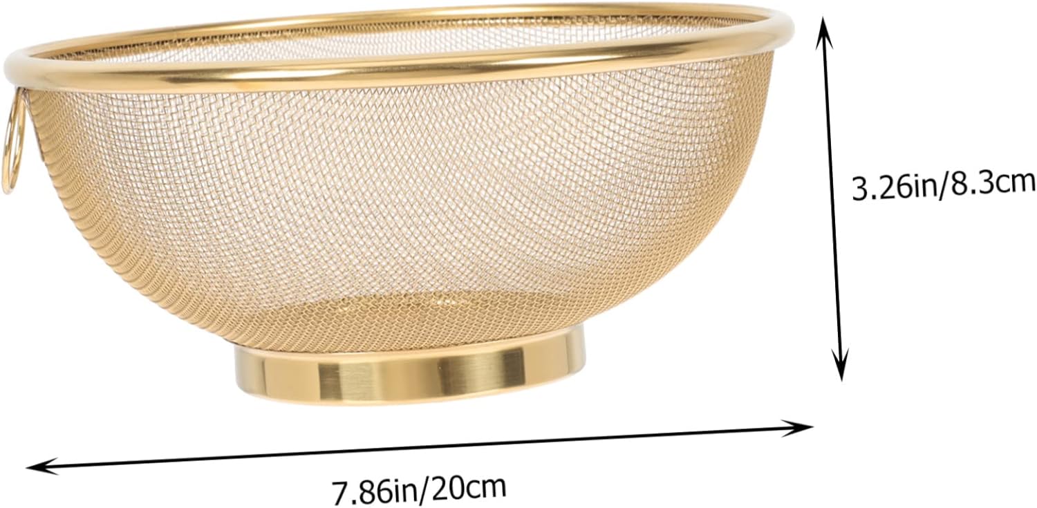Zerodeko 3pcs Stainless Steel Colander Strainer Set