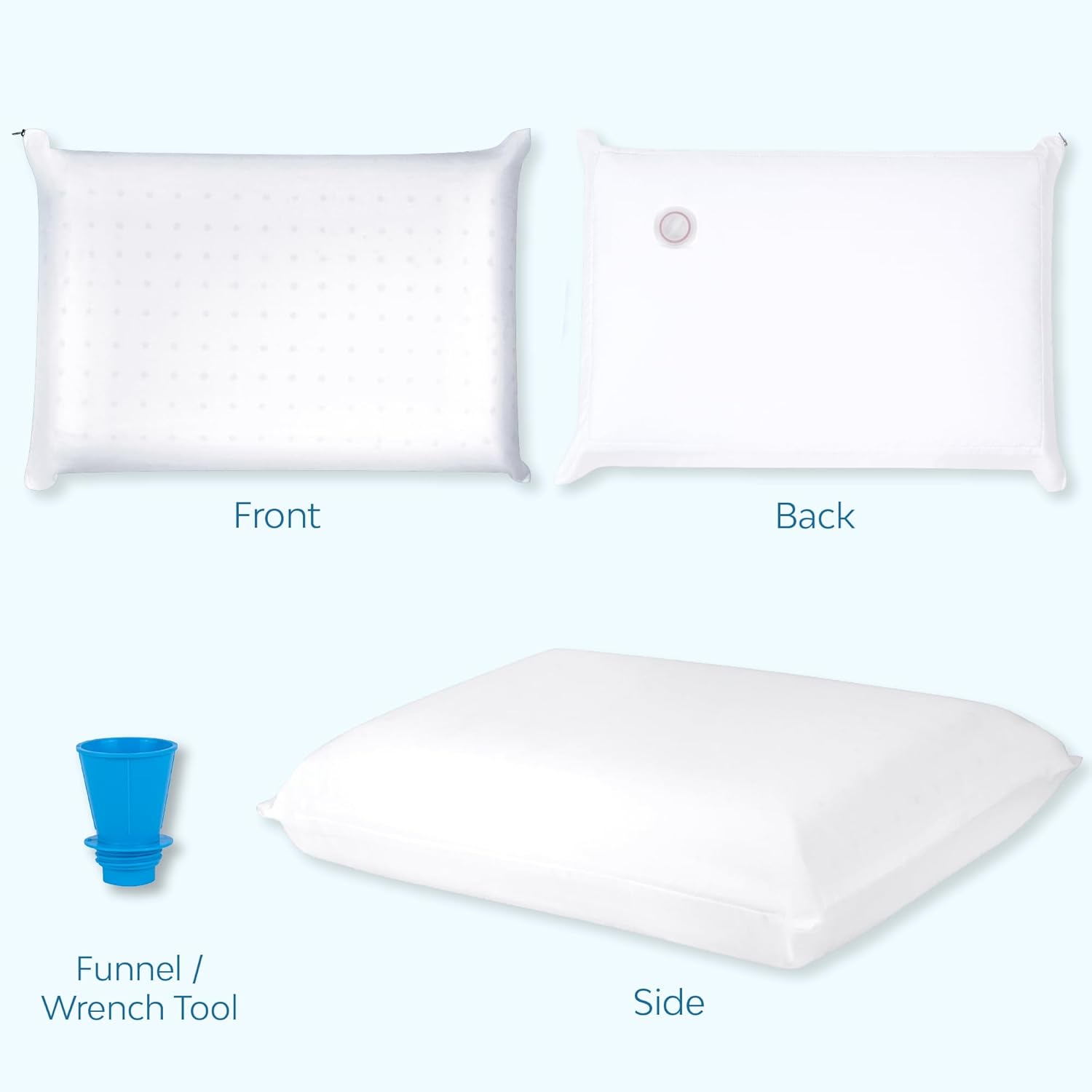 Mediflow Water Pillow with Memory Foam - Neck Pain Relief