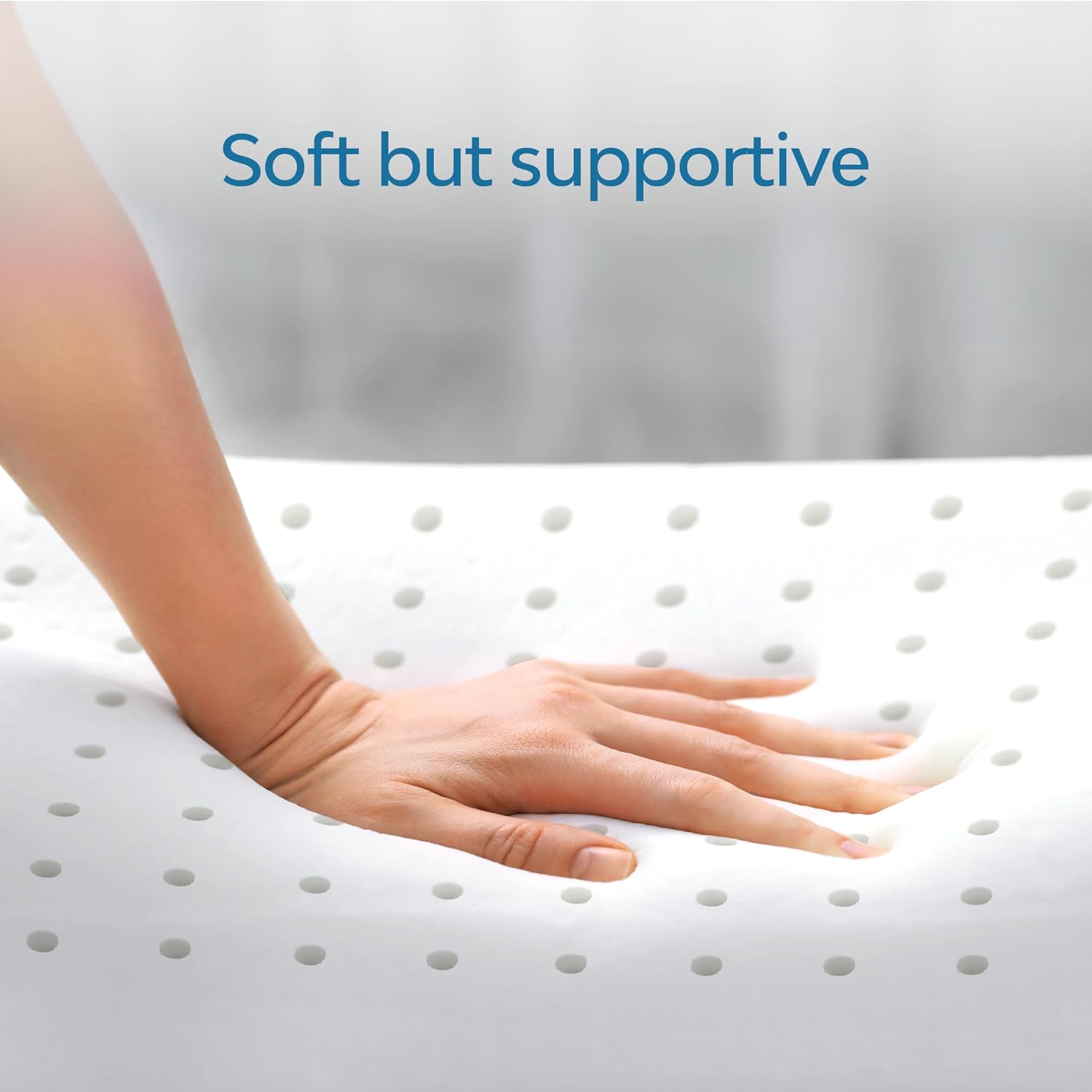 Mediflow Water Pillow with Memory Foam - Neck Pain Relief