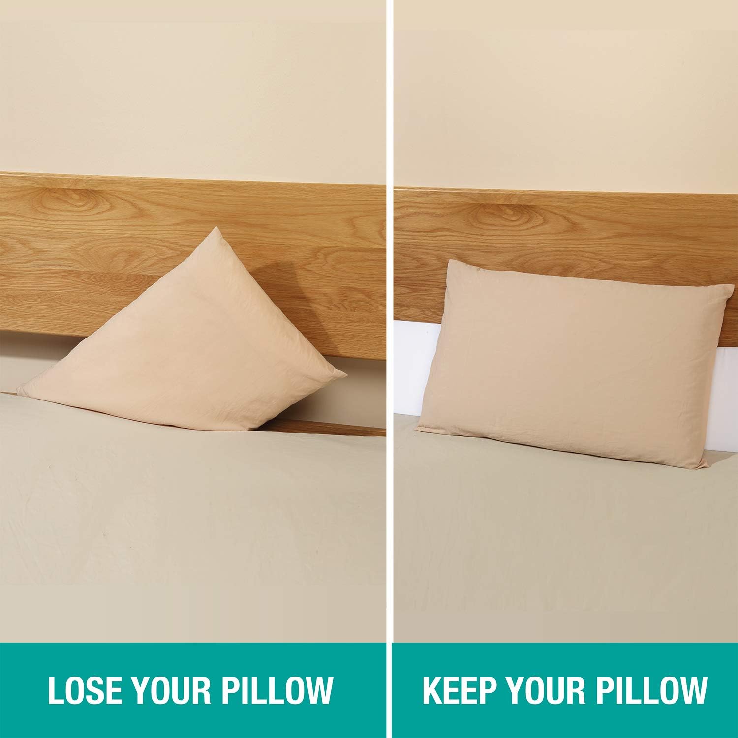 Vekkia Cal King Bed Wedge Pillow with Storage
