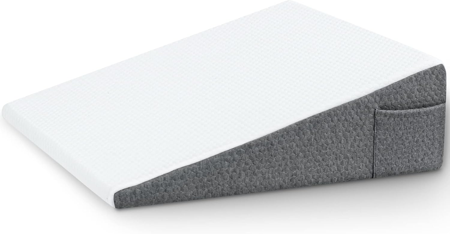 Howhom 8 Inch Foam Wedge Pillow for Back and Leg Support