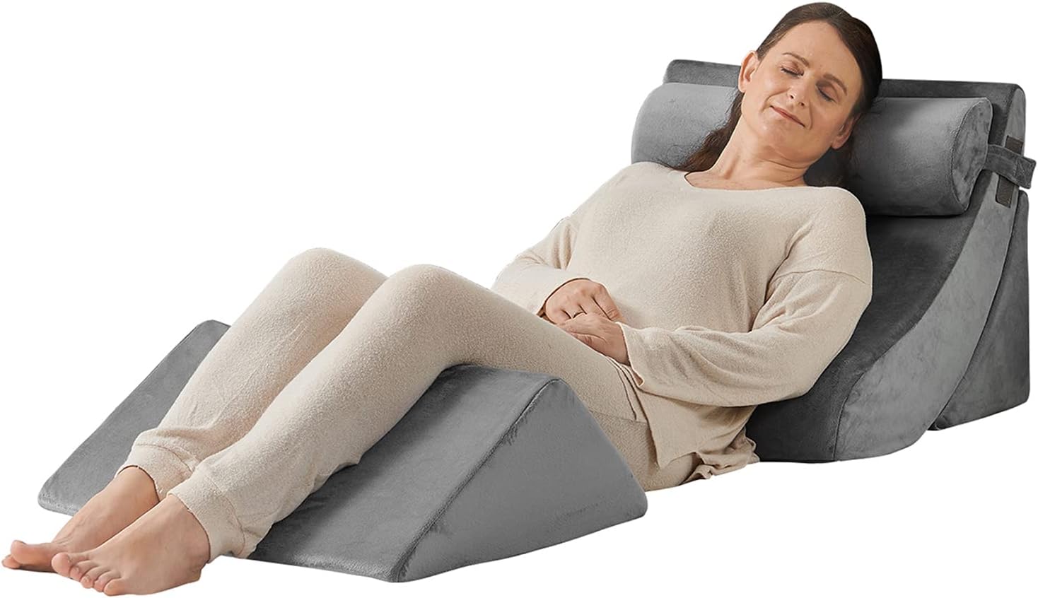 Axelrod 4PCS Orthopedic Wedge Pillow Set for Back Neck Leg Pain Relief